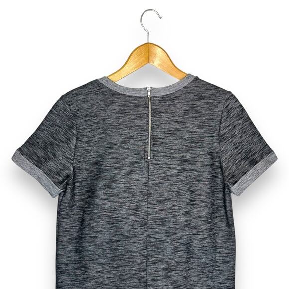 Gilli Stitch Fix Women's NWT Taneli Dress Short Sleeve Size M Marled Gray Black - Picture 4 of 10